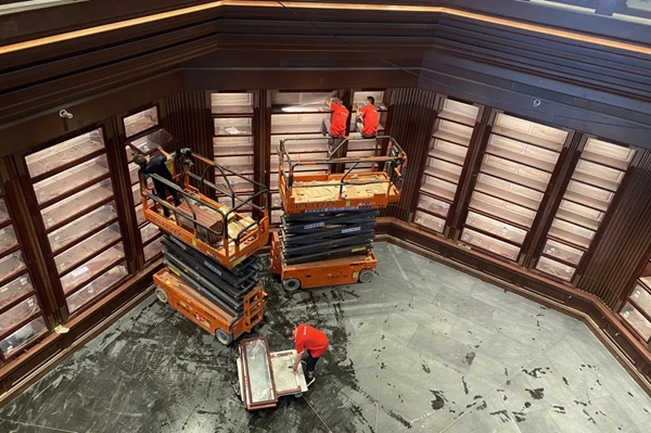 國家版本館文翰廳木作項(xiàng)目安裝中 國家版本館文翰廳木作項(xiàng)目安裝中