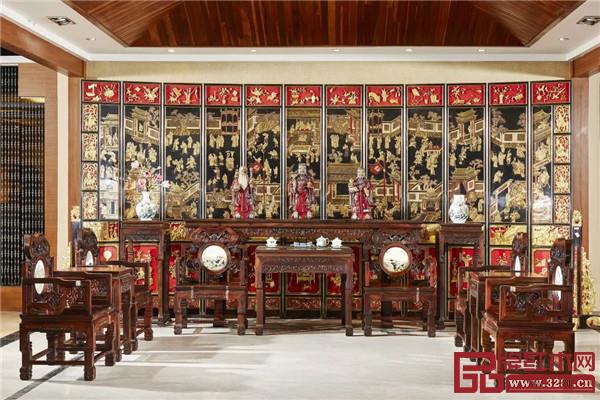 鴻運堂大紅酸枝家具