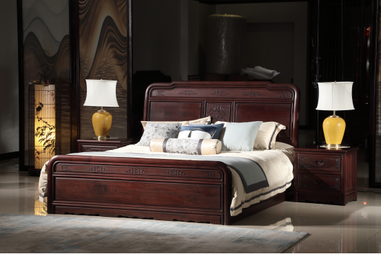 喜迎紅紅木鼎盛大床 喜迎紅紅木鼎盛大床