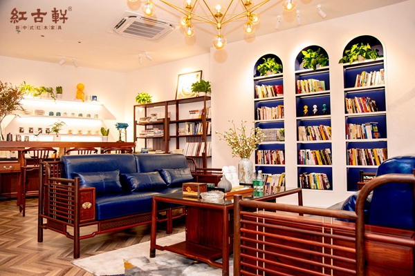 紅古軒有閑書吧，打造文藝清新的紅木整裝空間