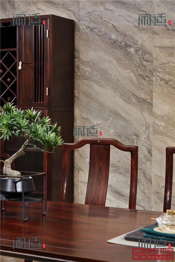 閑適紅木黑酸枝《閑云方餐桌》 閑適紅木黑酸枝《閑云方餐桌》