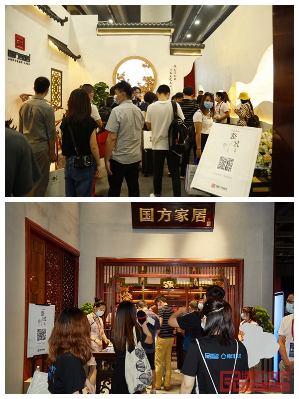 國(guó)方家居攜紅木工藝整裝，連續(xù)兩年亮相廣州建博會(huì)