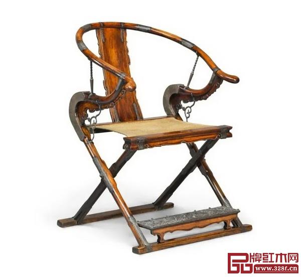 明黃花梨圓后背交椅 明黃花梨圓后背交椅