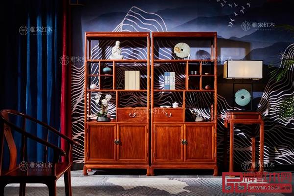 雅宋紅木:宋式博古架A款 雅宋紅木:宋式博古架A款