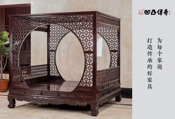 凹凸傳奇紅木 | 架子床：古典家具界“最科學”的床！