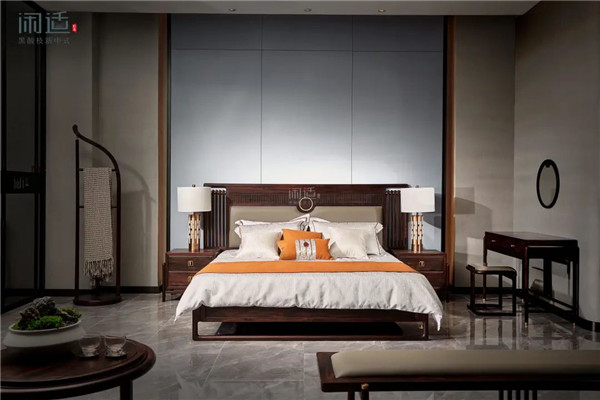 閑適紅木 | 新中式臥室，盡享安眠與良夜！