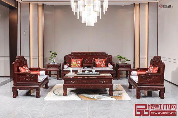 古森紅木紅酸枝《國(guó)賓沙發(fā)》 古森紅木紅酸枝《國(guó)賓沙發(fā)》