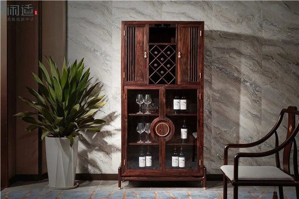 閑適紅木 | 黑酸枝+新中式，平衡有序的東方意境空間！