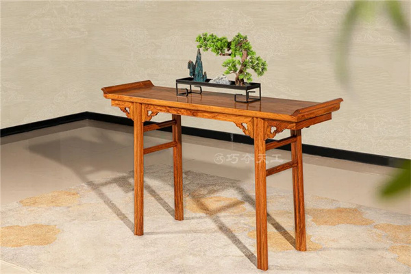 瓜棱腿翹頭案【黃花梨】 瓜棱腿翹頭案【黃花梨】