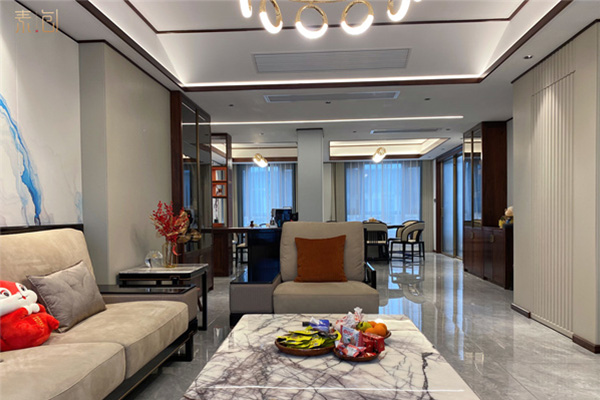 素創(chuàng)家居|168m2中式輕奢，用水墨風骨帶來儒雅韻意