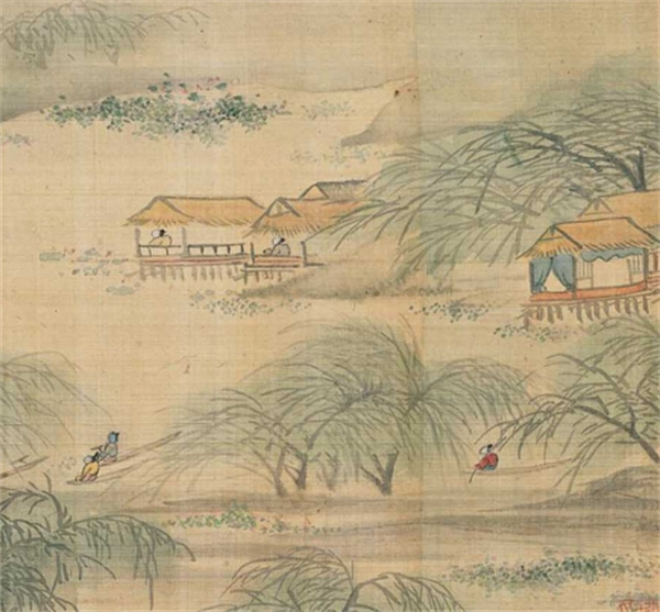 明 陳淳 采蓮圖卷