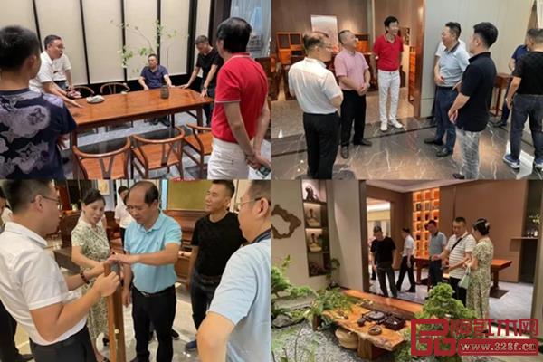 調(diào)研組參觀雄業(yè)家具工廠與空中花園展廳并交流 調(diào)研組參觀雄業(yè)家具工廠與空中花園展廳并交流