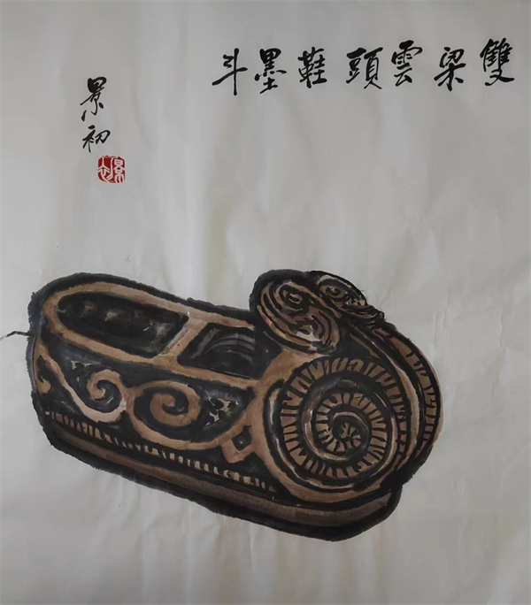 雙梁云頭鞋墨斗 雙梁云頭鞋墨斗