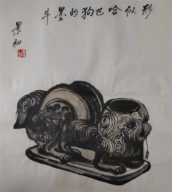 形似哈巴狗的墨斗 形似哈巴狗的墨斗