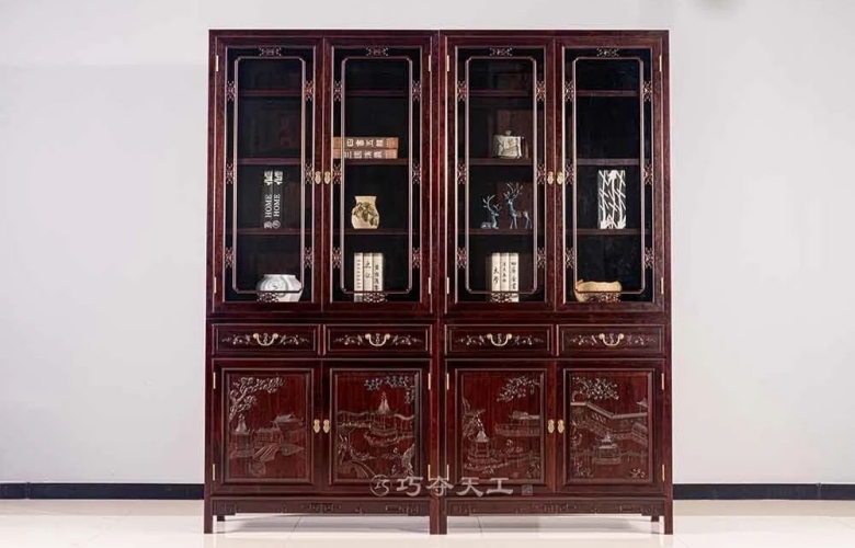 巧奪天工紅木：山水書(shū)柜，圓夢(mèng)詩(shī)意棲居生活