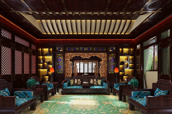 國(guó)方家居紅木工藝整裝案例圖 國(guó)方家居紅木工藝整裝案例圖