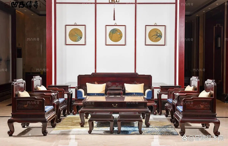 2023熱門大紅酸枝紅木家具品牌，第二是仙游大廠，第三做藝術(shù)紅木