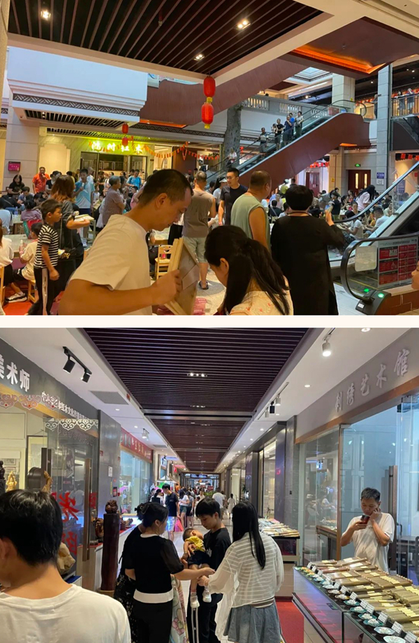 紅博城月滿華誕雙節(jié)活動(dòng)期間人流爆滿