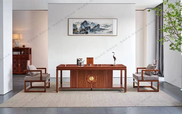 雄業(yè)家具|春江水暖，在紅木茶臺間品味生活的甘甜!