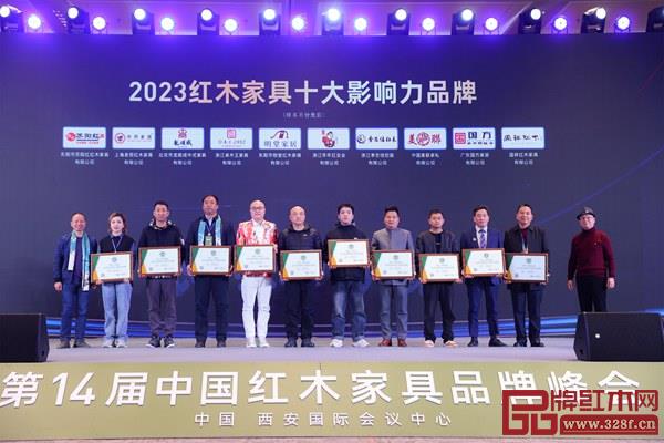 國(guó)方家居榮獲“2023紅木家具十大影響力品牌” 國(guó)方家居榮獲“2023紅木家具十大影響力品牌”