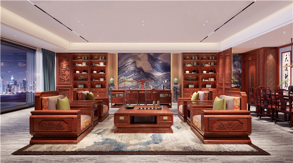 國壽紅木新明式家具品牌“世外桃源 ”旗下總裁高定空間效果圖 國壽紅木新明式家具品牌“世外桃源 ”旗下總裁高定空間效果圖