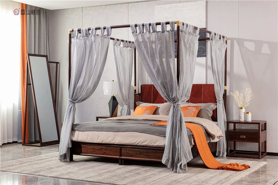 香山桃園 | 新中式臥室，締造東方氣韻休憩之所