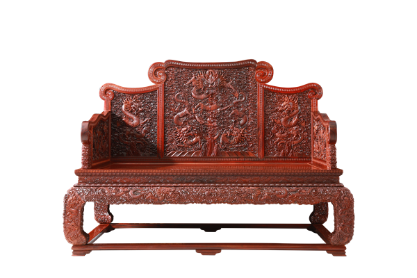 波記紫檀館·《小葉紫檀雕龍寶座》 波記紫檀館·《小葉紫檀雕龍寶座》