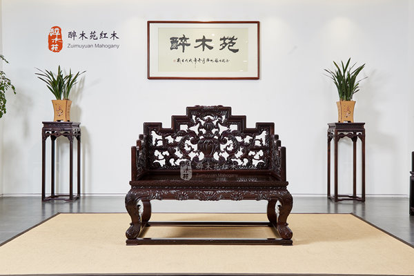 醉木苑小葉紫檀《西番蓮寶座》