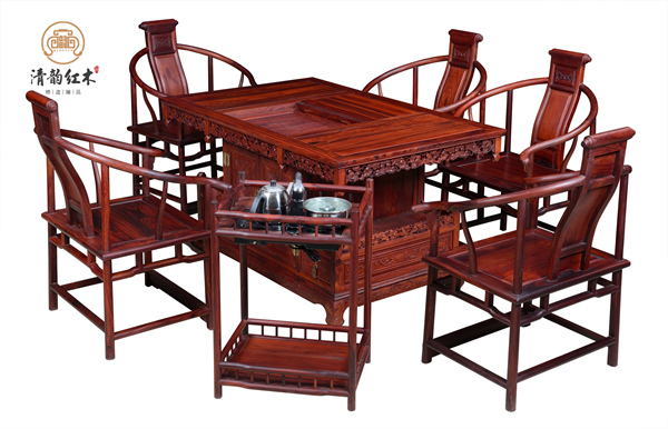 巴里黃檀茶臺(tái)：品味清茶，靜享時(shí)光 | 清韻紅木