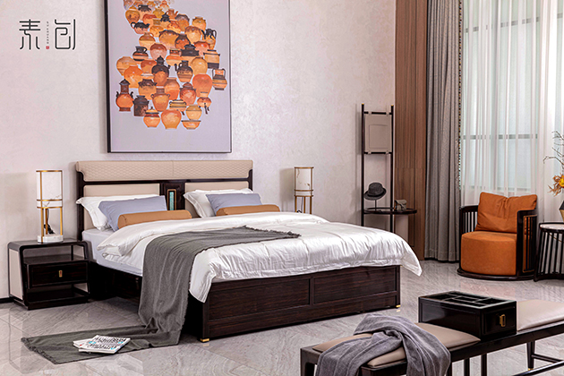 條紋烏木新中式輕奢家具，素創(chuàng)家居引領(lǐng)高端生活方式