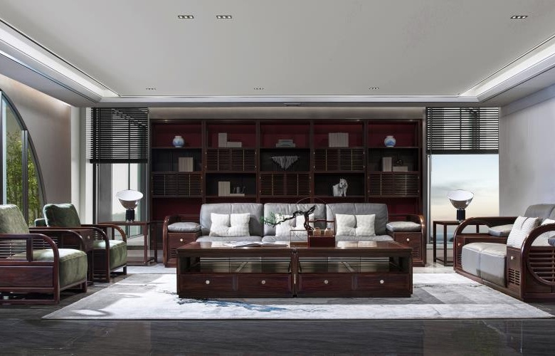 闊葉黃檀新中式東林書院：有內(nèi)涵的家具 百里挑一