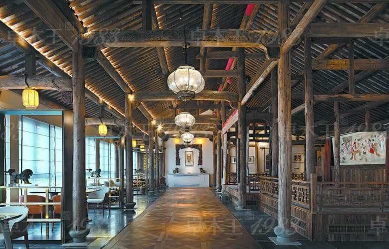 卓木王紅木整裝案例 | 浙江龍景上院古建會所