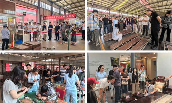 客戶參觀巧奪天工大國工廠及紅木文化博物館