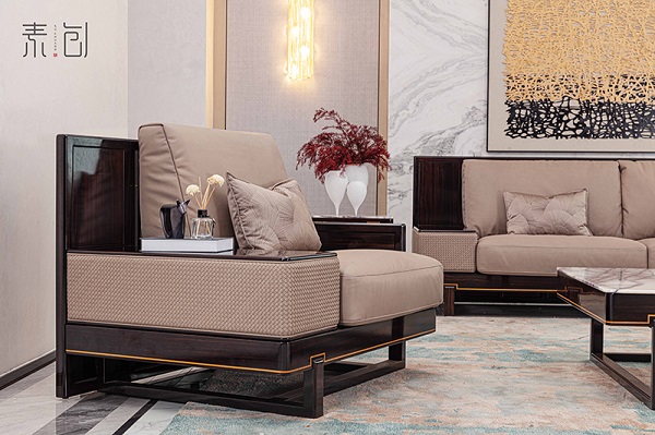 條紋烏木新中式：素創(chuàng)家居演繹輕奢家具的東方詩意