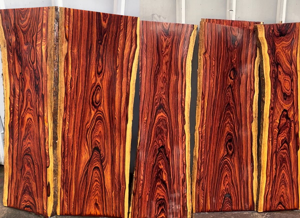 萬事紅紅木開料的墨西哥微凹黃檀紋理