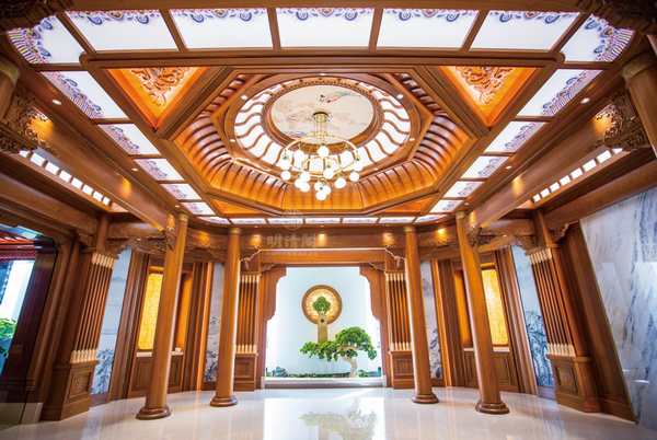 明清閣引入數(shù)字化建模技術(shù)，精準(zhǔn)復(fù)刻傳統(tǒng)榫卯藻井工藝